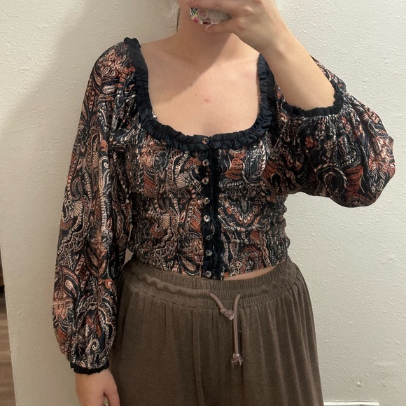 Free People Dare Me Velvet Top - Picture 5 of 5